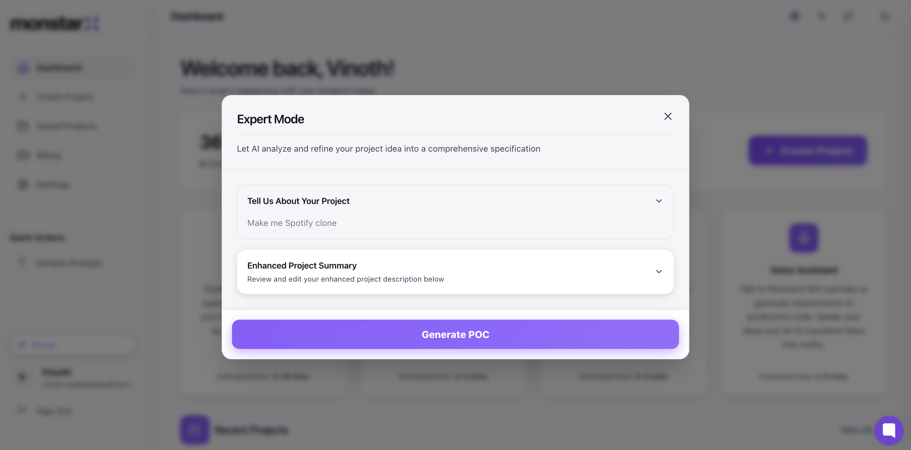 MonstarX demo step 3
